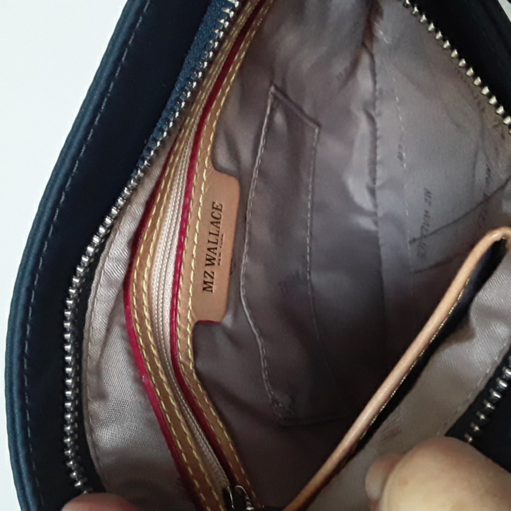 MZ Wallace Navy Blue Olympia Swingpack Crossbody Bag - Picture 8 of 10